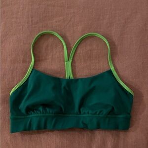 Green Women's Sports Bra